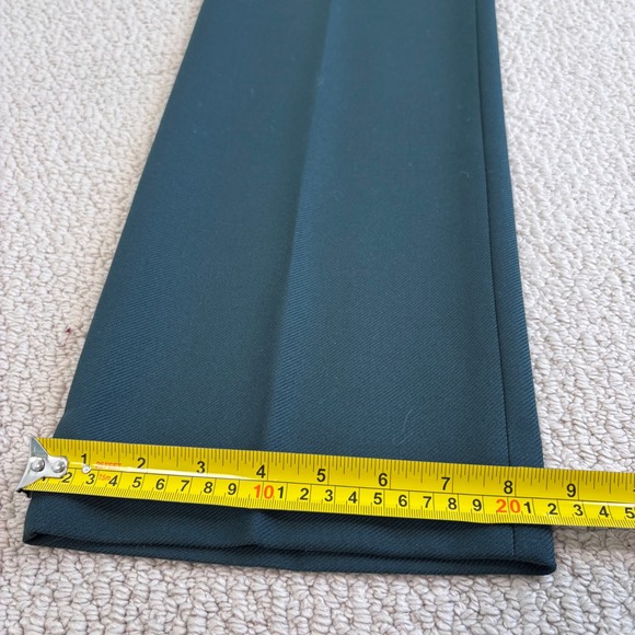 Banana Republic Lido Straight Leg Italian Wool Trouser Green Sz 4 Marzotto mill - Picture 12 of 16